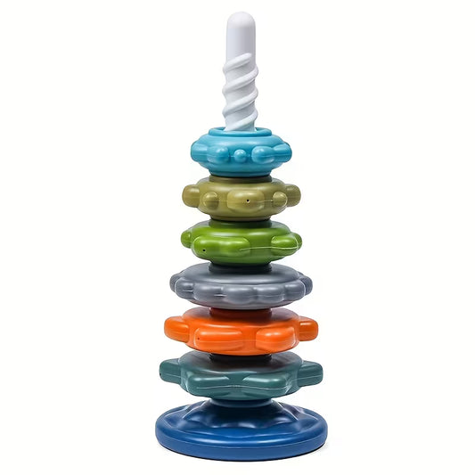 Rainbow Rotating Tower Color Recognition Toy