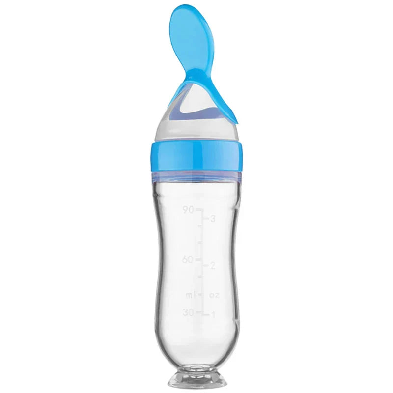 Silicone Baby Feeding Bottle Spoon Feeder