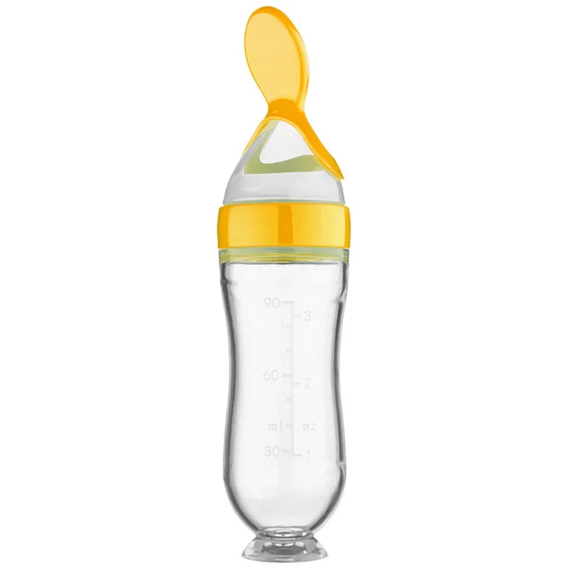 Silicone Baby Feeding Bottle Spoon Feeder