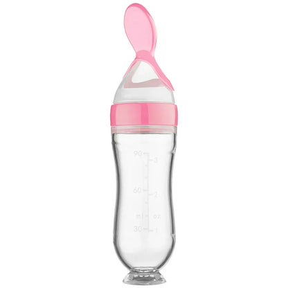 Silicone Baby Feeding Bottle Spoon Feeder