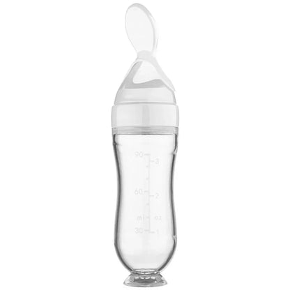 Silicone Baby Feeding Bottle Spoon Feeder