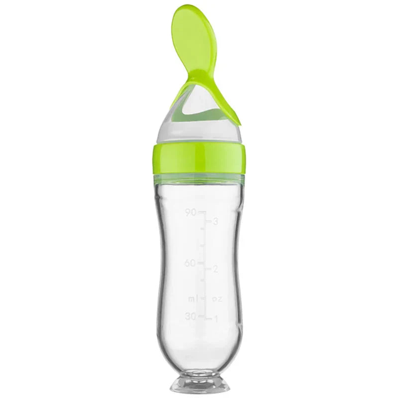 Silicone Baby Feeding Bottle Spoon Feeder