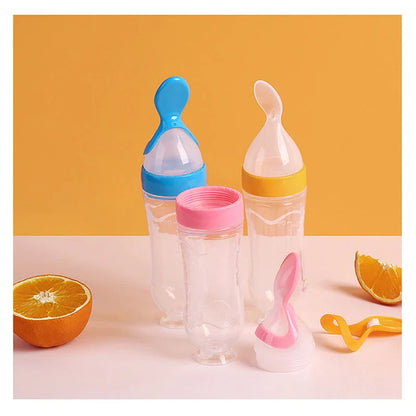 Silicone Baby Feeding Bottle Spoon Feeder