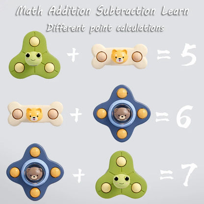 Montessori Suction Spinner Bath Toy
