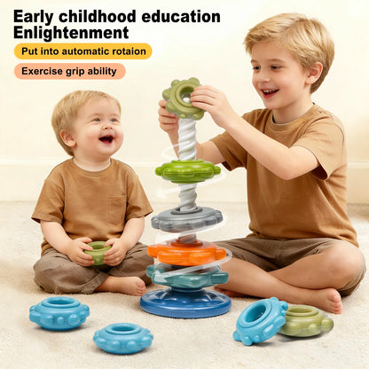 Rainbow Rotating Tower Color Recognition Toy