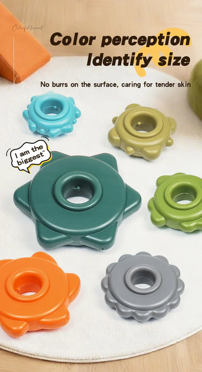 Rainbow Rotating Tower Color Recognition Toy