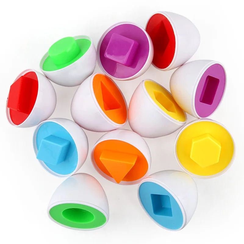 Montessori Easter Egg Shape Matching Sensory Toy