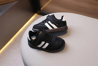 Kids PU Leather Soft-Sole Sport Sneakers