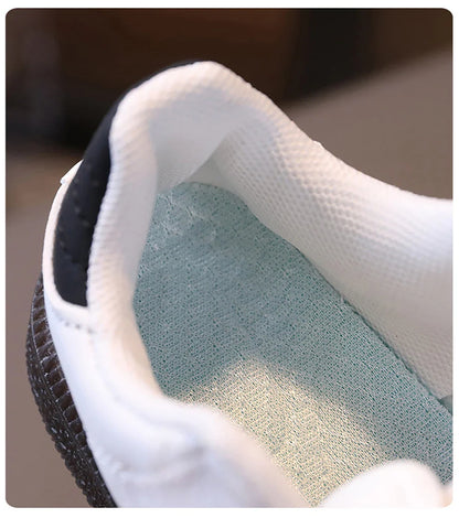 Kids PU Leather Soft-Sole Sport Sneakers