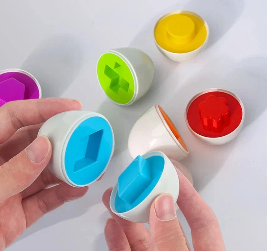Montessori Easter Egg Shape Matching Sensory Toy