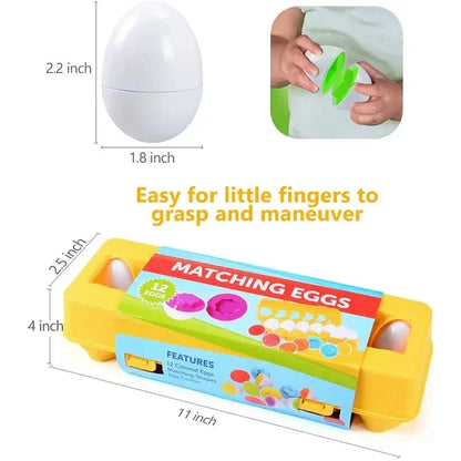 Montessori Easter Egg Shape Matching Sensory Toy
