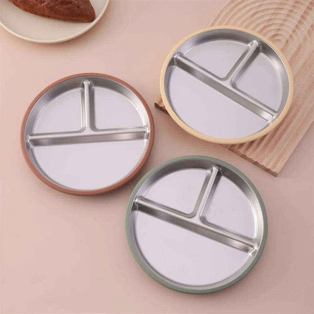 Stainless Steel Baby Suction Plate Bowl