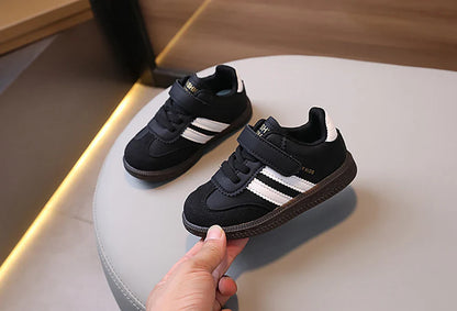 Kids PU Leather Soft-Sole Sport Sneakers