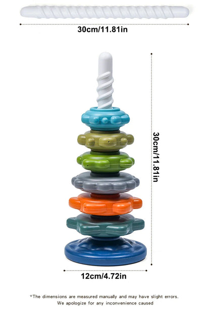 Rainbow Rotating Tower Color Recognition Toy
