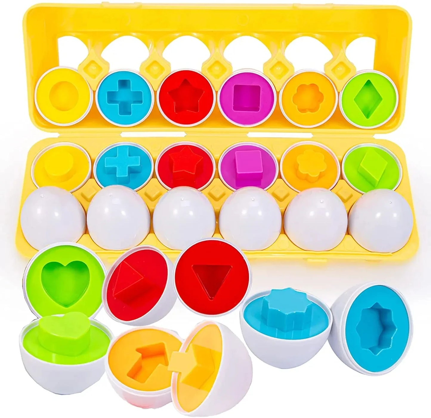 Montessori Easter Egg Shape Matching Sensory Toy
