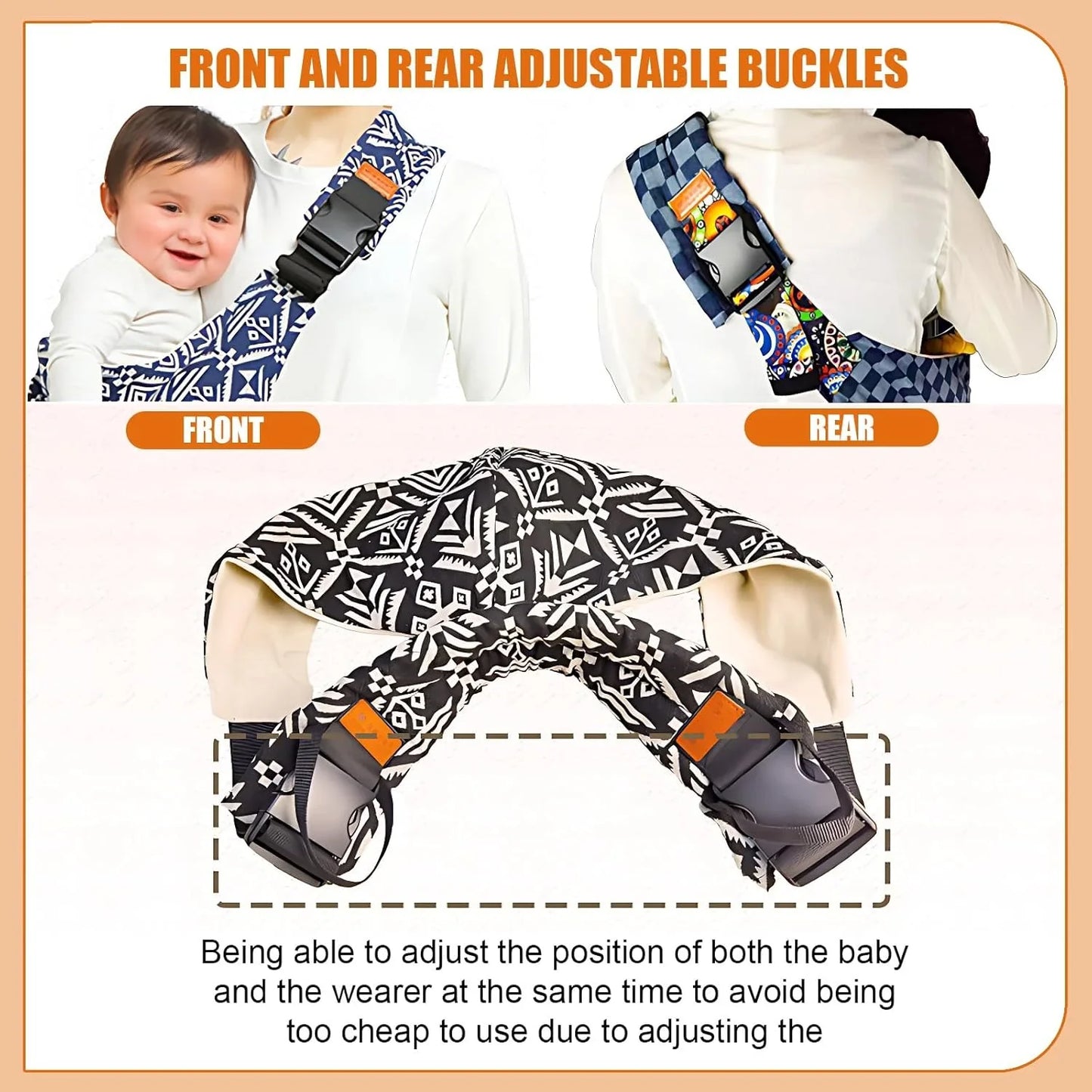 Adjustable Baby Carrier Sling Hip Seat Wrap