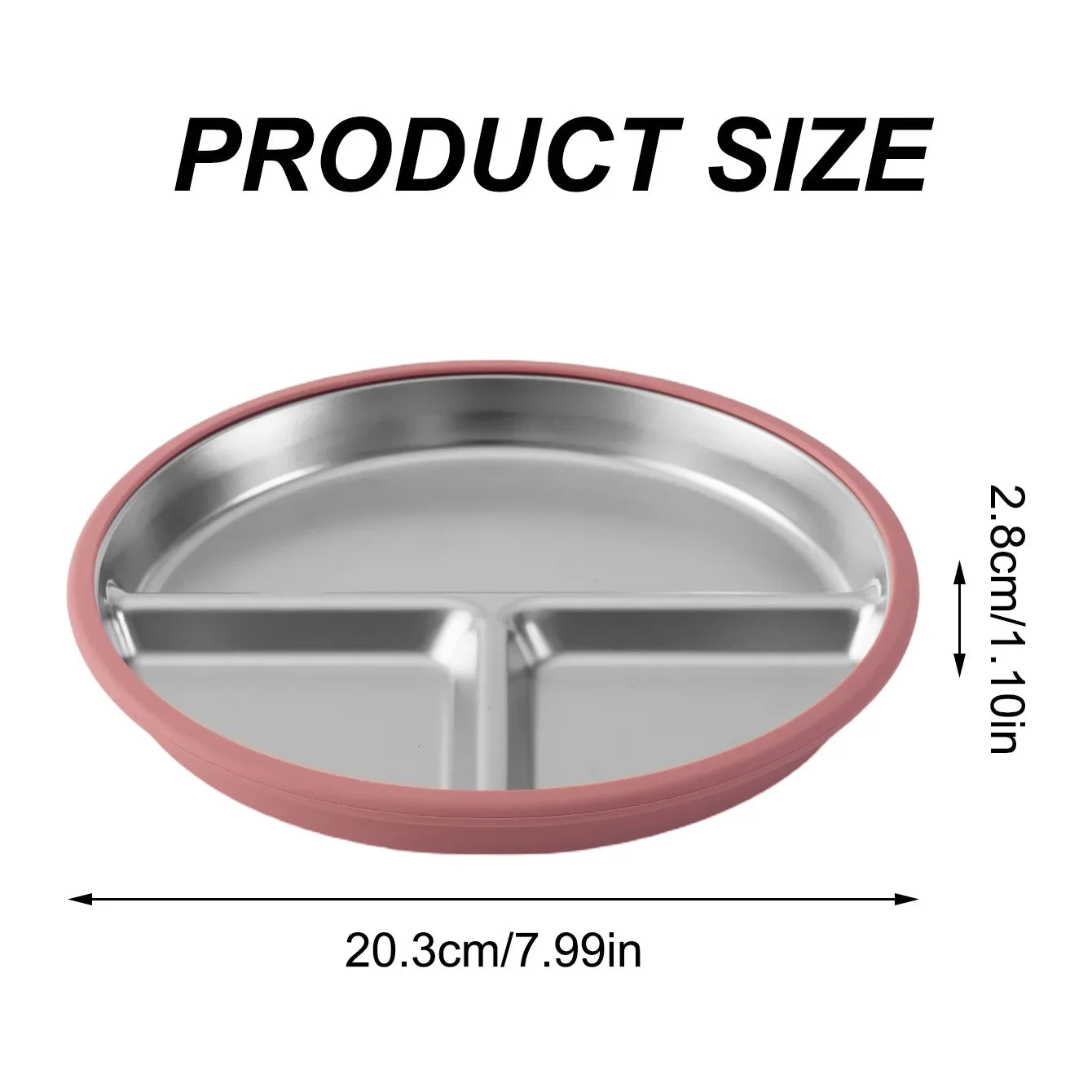Stainless Steel Baby Suction Plate Bowl