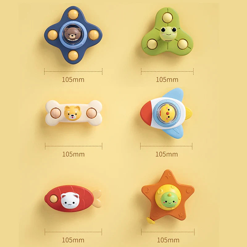 Montessori Suction Spinner Bath Toy