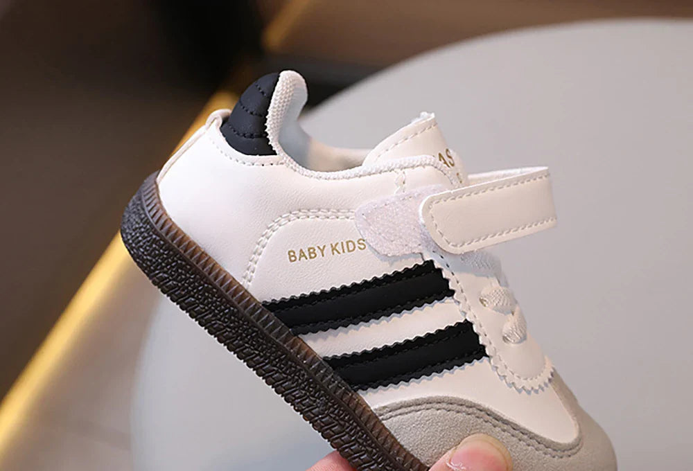 Kids PU Leather Soft-Sole Sport Sneakers