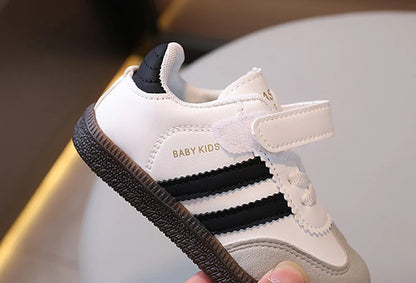 Kids PU Leather Soft-Sole Sport Sneakers