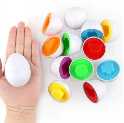 Montessori Easter Egg Shape Matching Sensory Toy