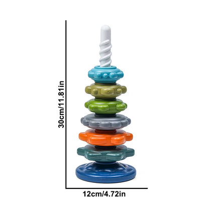 Rainbow Rotating Tower Color Recognition Toy