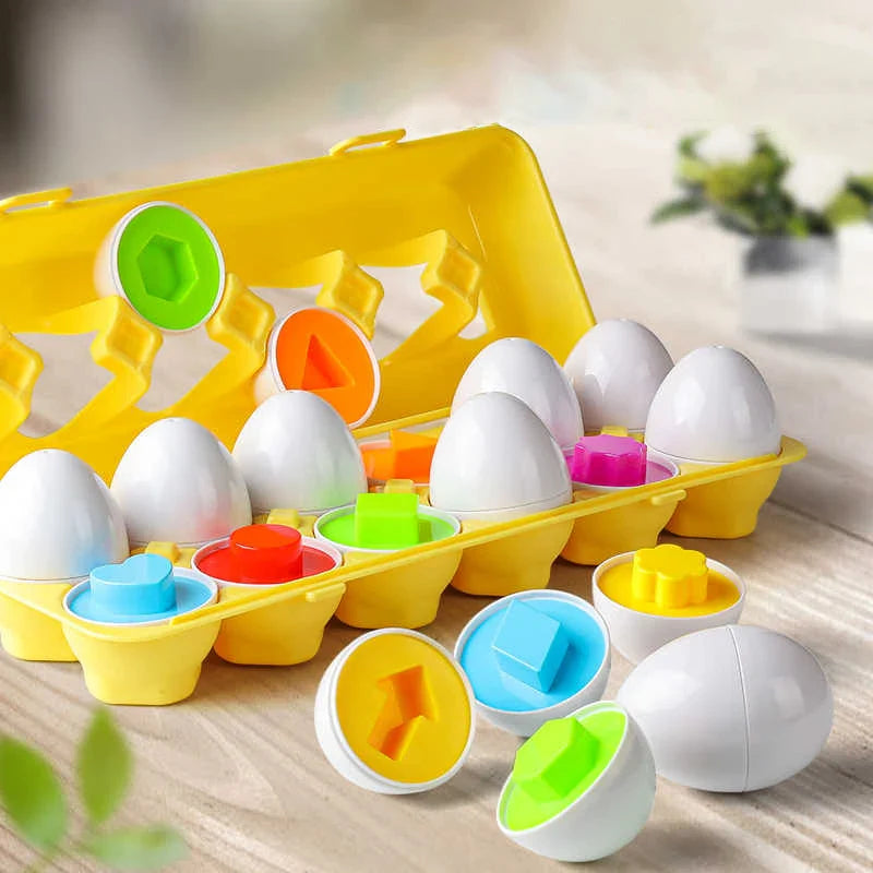 Montessori Easter Egg Shape Matching Sensory Toy