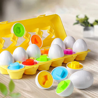 Montessori Easter Egg Shape Matching Sensory Toy