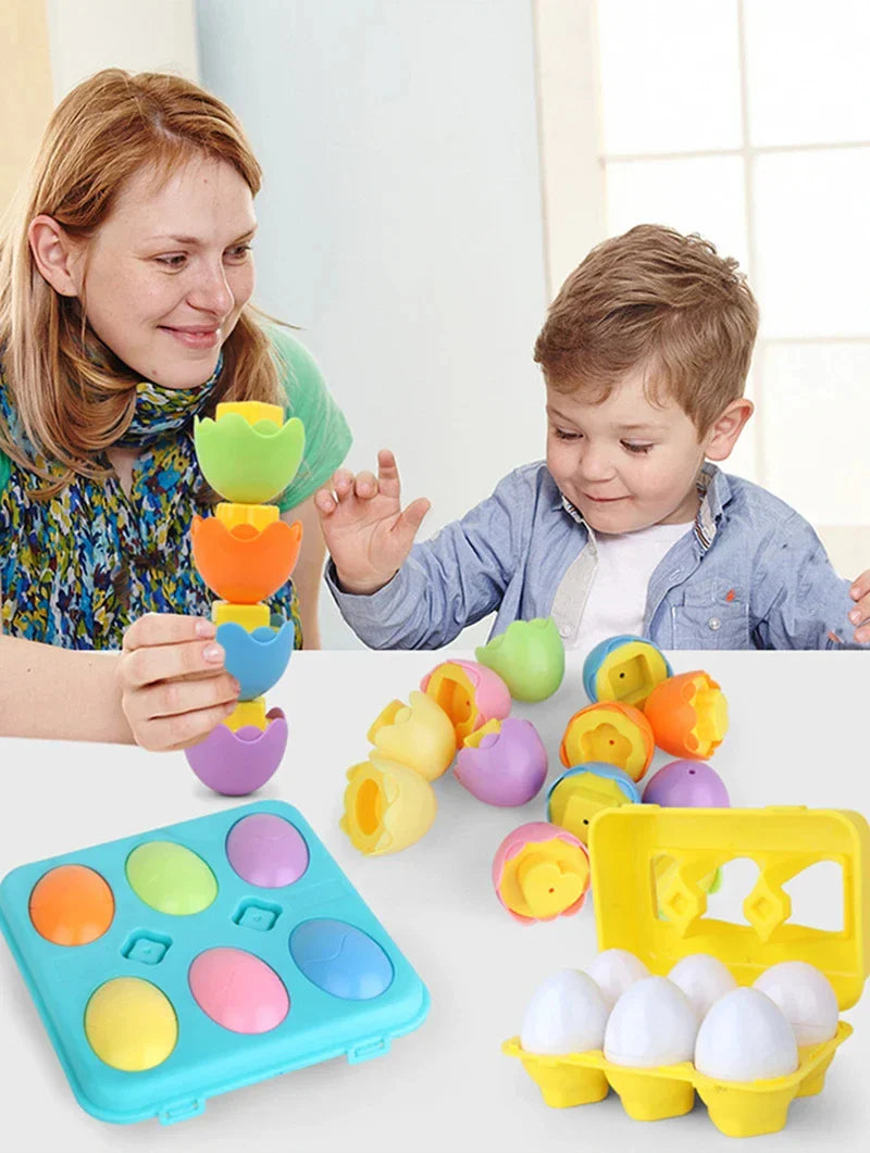 Montessori Easter Egg Shape Matching Sensory Toy