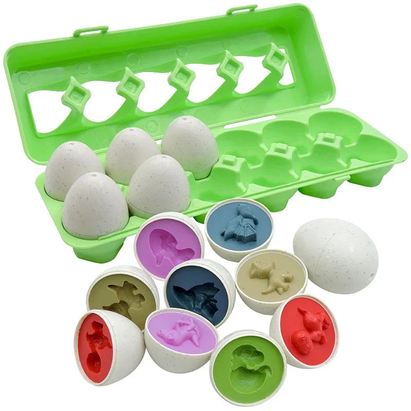 Montessori Easter Egg Shape Matching Sensory Toy