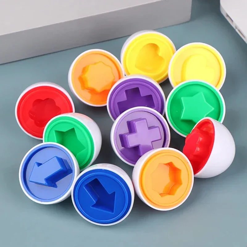 Montessori Easter Egg Shape Matching Sensory Toy