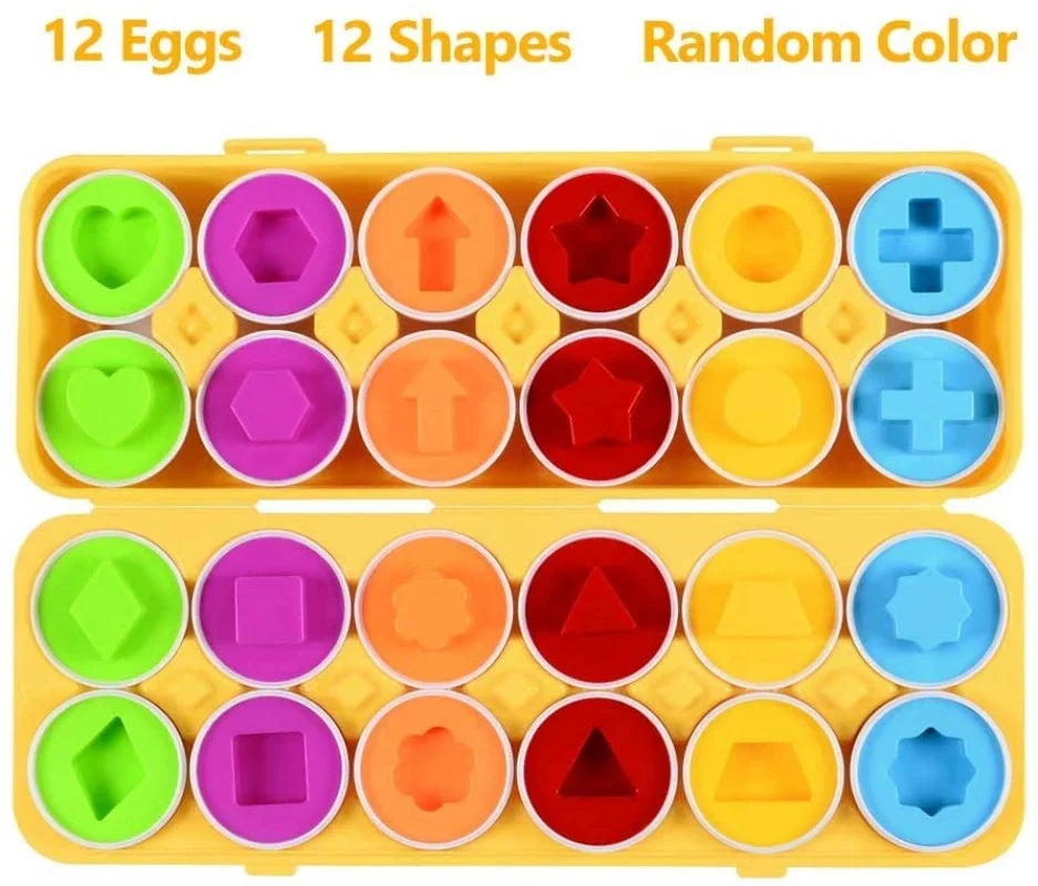 Montessori Easter Egg Shape Matching Sensory Toy