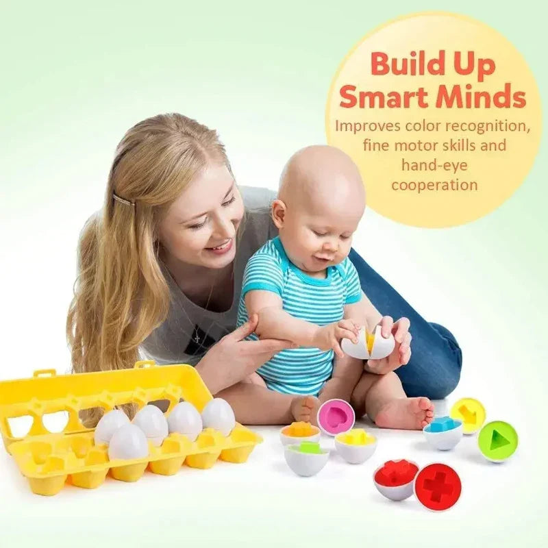 Montessori Easter Egg Shape Matching Sensory Toy