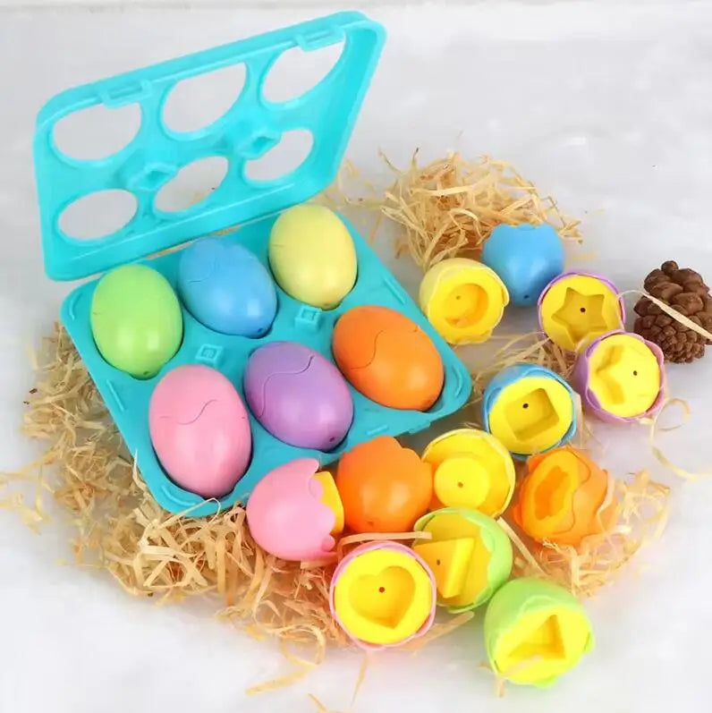 Montessori Easter Egg Shape Matching Sensory Toy
