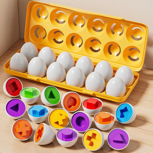 Montessori Easter Egg Shape Matching Sensory Toy