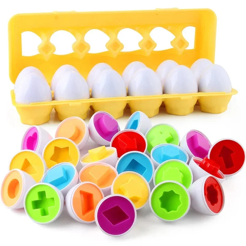 Montessori Easter Egg Shape Matching Sensory Toy