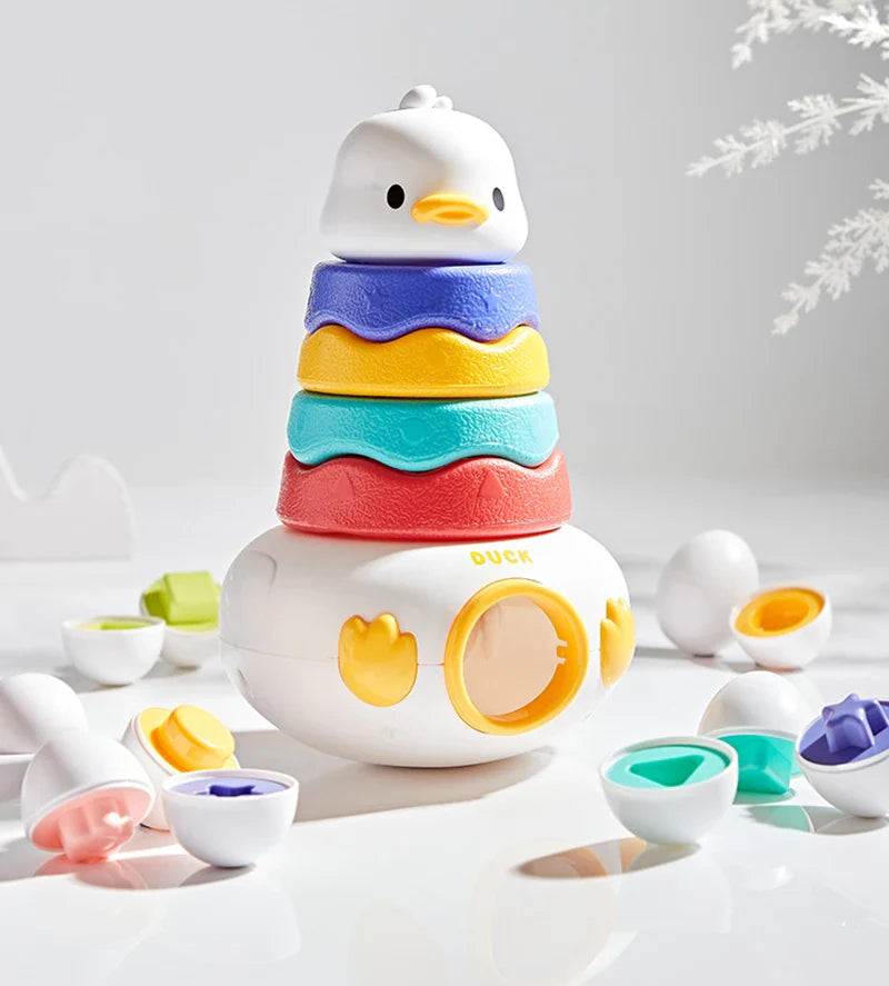 Montessori Easter Egg Shape Matching Sensory Toy