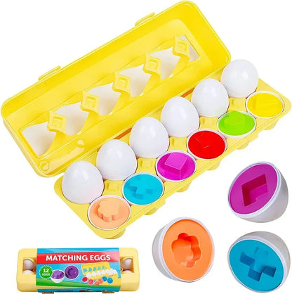 Montessori Easter Egg Shape Matching Sensory Toy