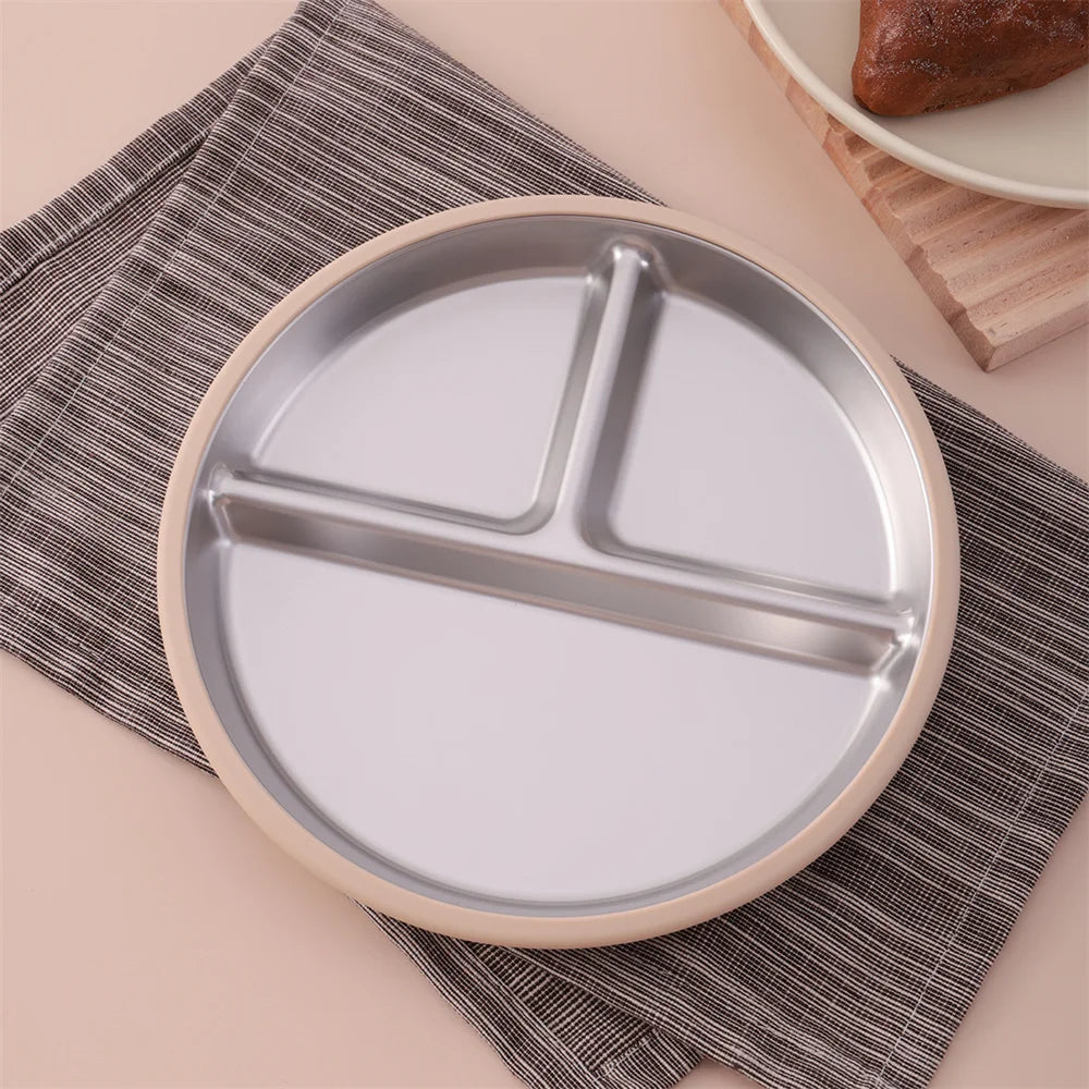 Stainless Steel Baby Suction Plate Bowl