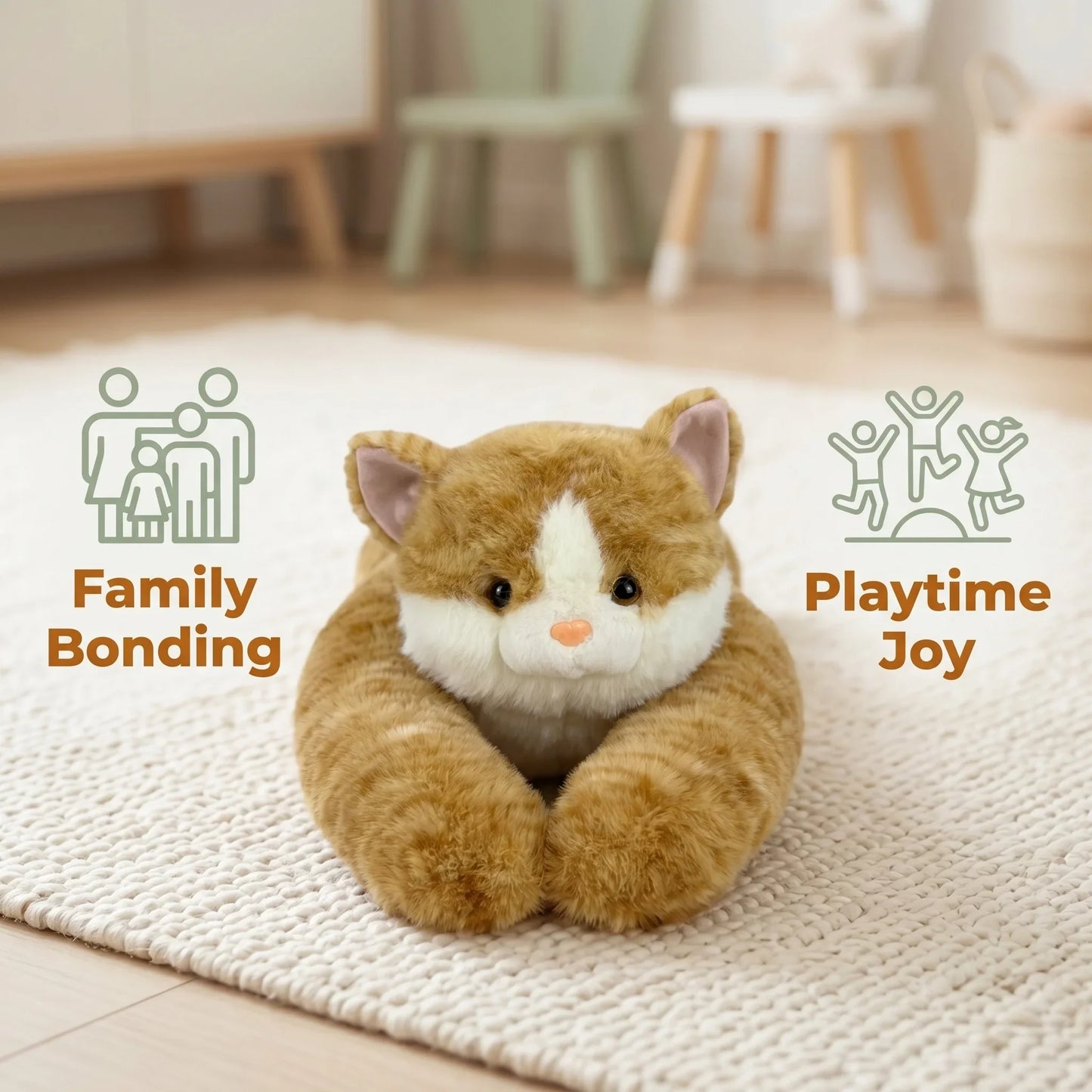 Long Arm Weighted Stuffed Animal Plush Pillow